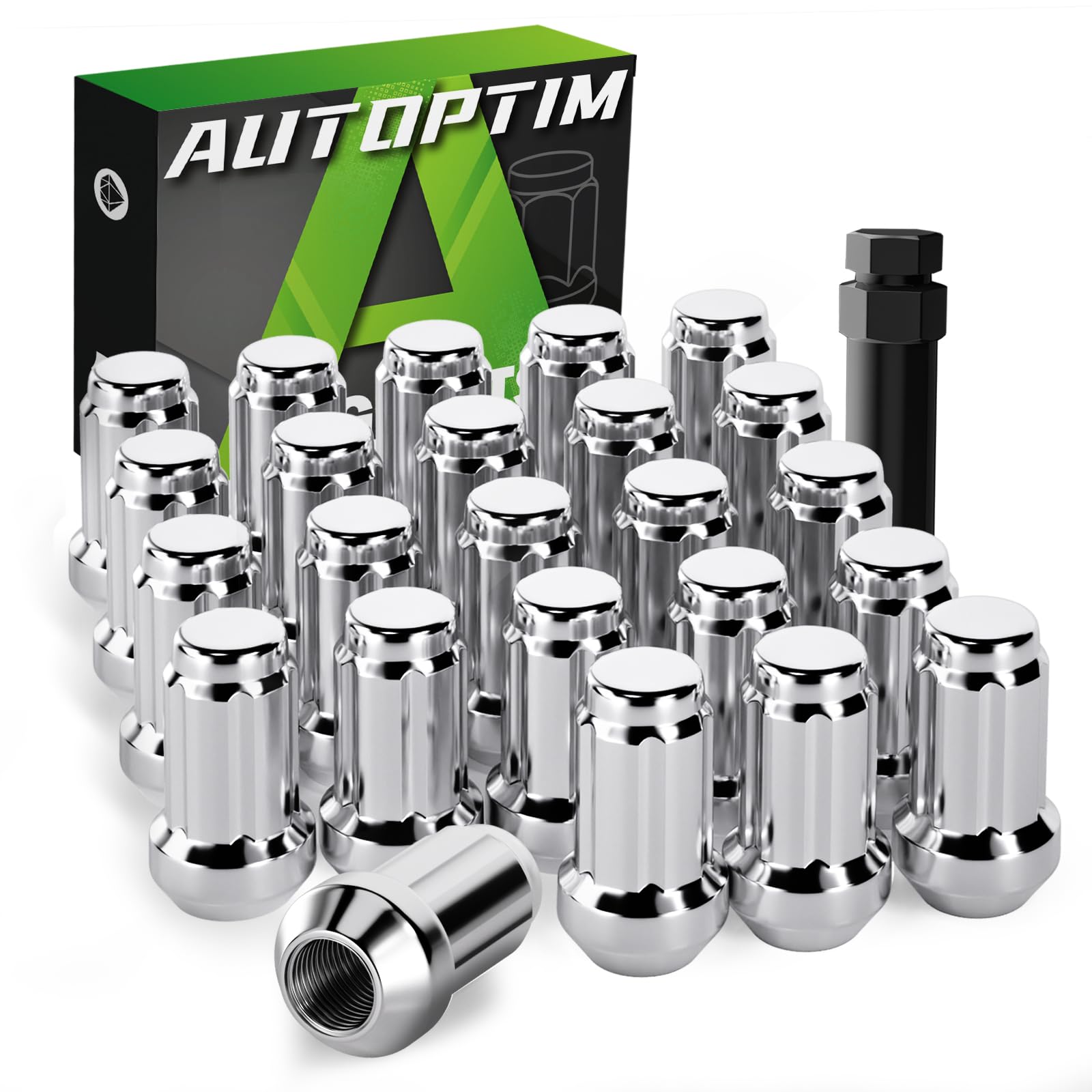 Amazon.com: AUTOPTIM 24pcs M12x1.25 Spline Lug Nuts - Replacement